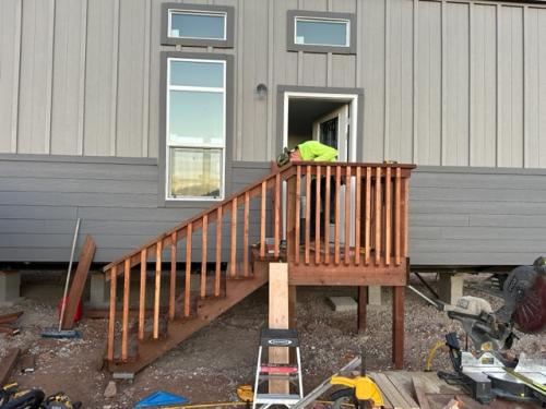 Pressure Treated Stairs with 4X4 decking